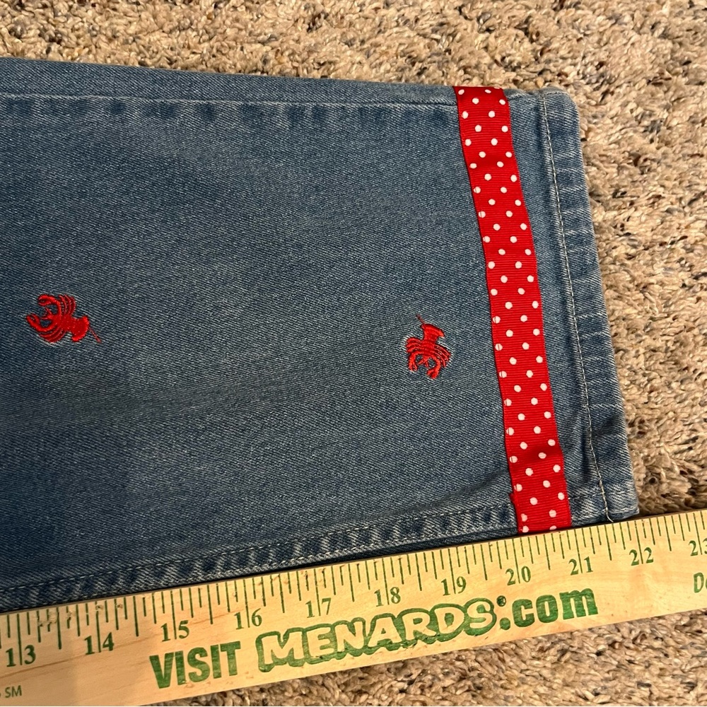Quacker Factory Vintage Lobster Jeans Size 8 - Picture 10 of 10